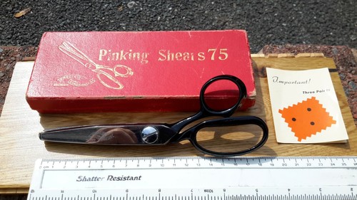 Vintage boxed pinking shears - vintage,