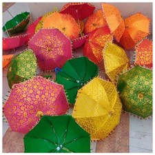 Wholesale Lot of Indian Umbrella Wedding Mehndi Event Parasol Decorative Party