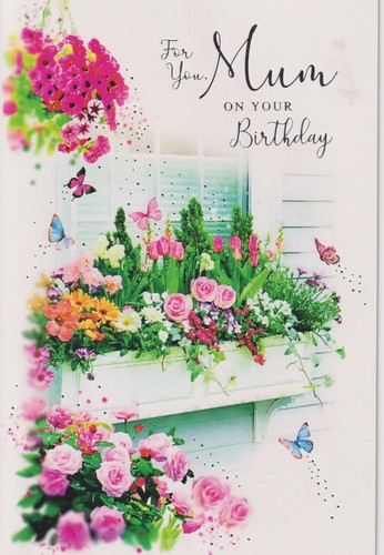 Mum birthday greeting - mum, card