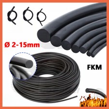 Fluororubber Sealing Strip Round Bar Heat Resistance O-ring Gasket 2mm-15mm