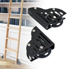 2Pcs Sliding Library Ladder