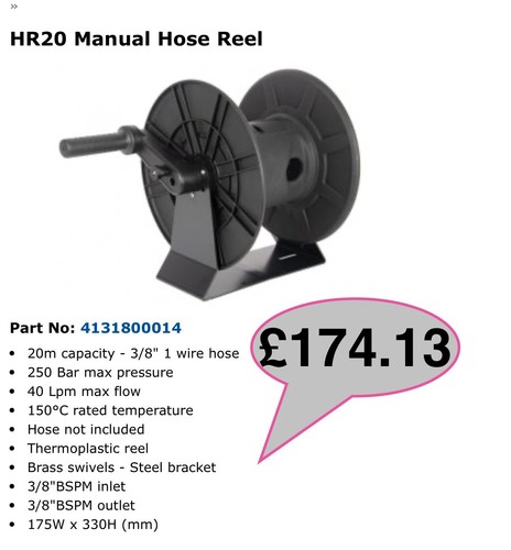 Pressure washer hose reel - pressure,