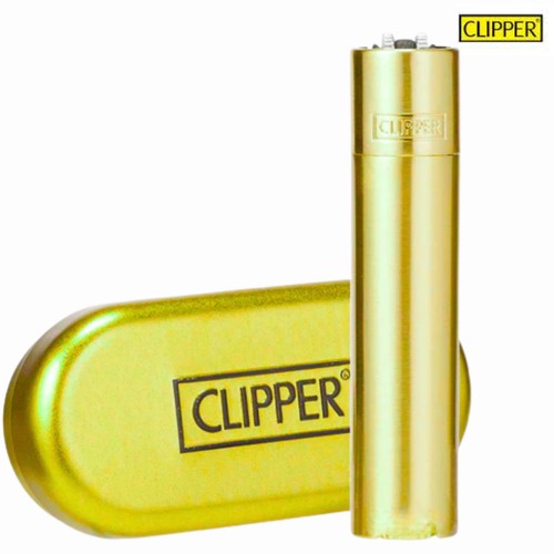 Metal clipper lighters set - metal,