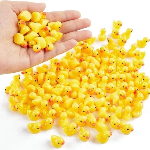 Mini resin ducks set tiny - ducks,