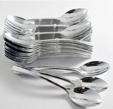 Silver Mini Plastic Tasting Spoons Disposable Plastic Party Dessert Ice Cream