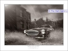 Volvo P1800 Car Fantasy Art Limited Edition Signed Print Picture The Saint - New