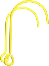 ISOP Window Hooks for Fire Escape Ladders, 2 |Iron Hooks, White. 