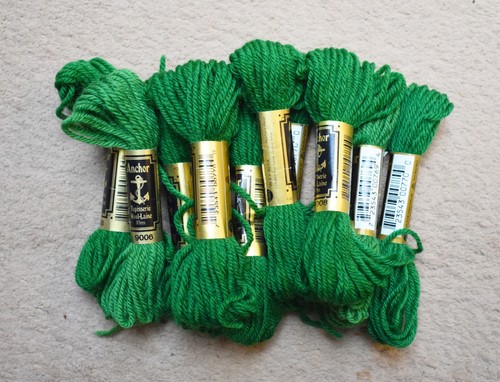 Green anchor tapestry - green,