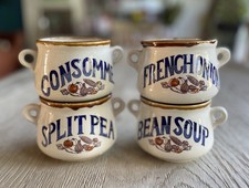 Set Of 4 Vintage Soup Bowls