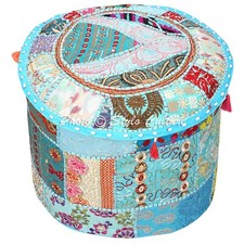 New Indian Patchwork Pouf