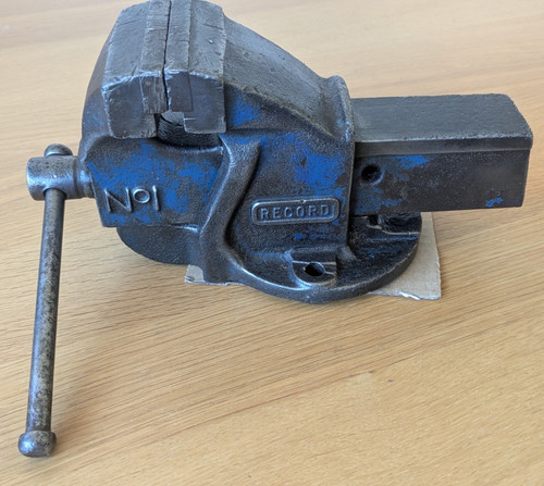 Vintage record bench vice - record, 1