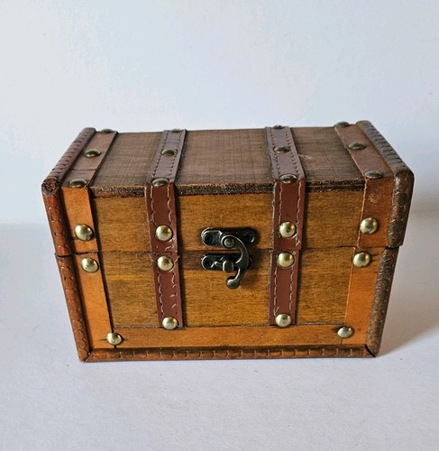 Wooden treasure chest rustic - wooden,