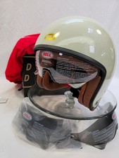 Bell TX501 Open Face Gloss Vintage White Motocycle Helmet - Large