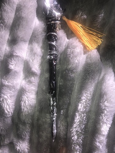 Handmade wood amethyst - wood,, amethyst/