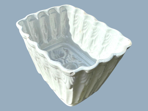 Vintage white ceramic - white, jelly