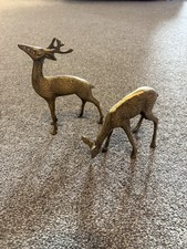 Vintage Brass Spotted Deer -