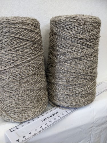 Grey marl wool linen - wool/linen, mix