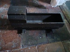 Antique Victorian wooden dolls bear Irish country cottage simple cot cradle