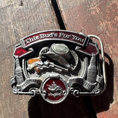 Vintage budweiser belt - budweiser, buckle