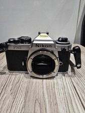 Nikon FE2 silver camera body