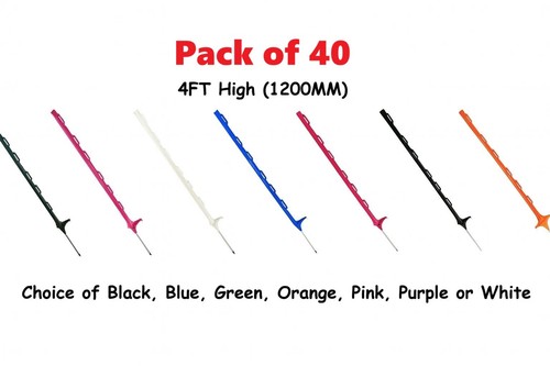 Electric fence poly posts - fence, 4ft