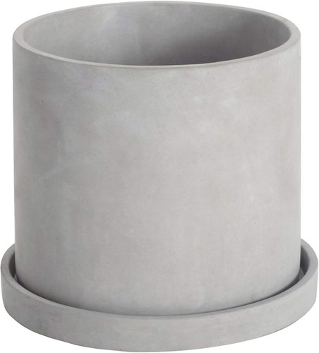 Cement plant pot 17cm - plant,