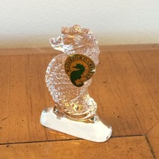 Waterford Crystal 3" Seahorse Sculpture Statue Figurine Nautical NEW in box