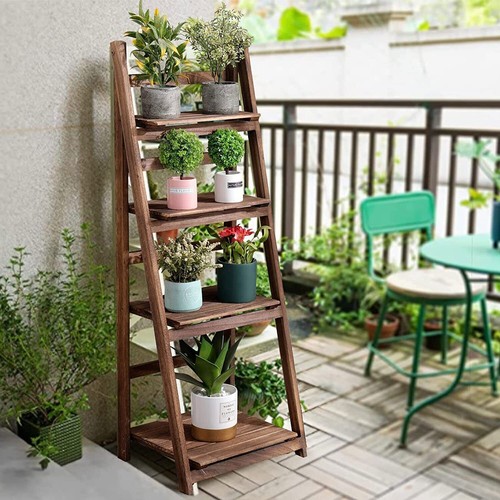 Vintage wooden ladder flower - vintage,