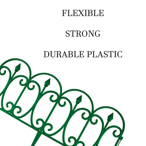 Green white garden border - &white,
