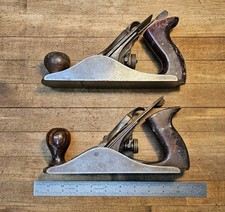 Antique STANLEY BAILEY Planes Set • #4 ROSEWOOD BRASS Tools ☆USA