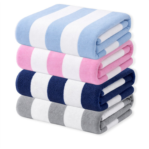 Beach towel large striped - beach,