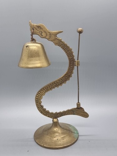 Asian brass dragon dinner gong - dinner,