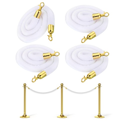 4pcs 5ft white - 4pcs, velvet