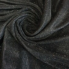 BLACK Sparkly Glitter Stretch