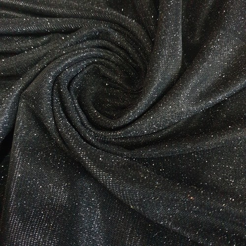 Black sparkly glitter - black,