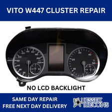MERCEDES VITO W447 DASH SPEEDO CLUSTER 2015 On , LCD DISPLAY REPAIR SERVICE