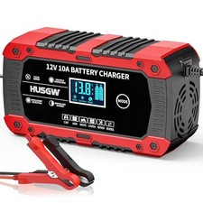 Automatic Car Battery Charger 12V 10Amp Smart Efficient Pulse Repair Technology
