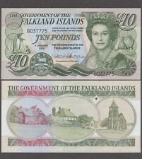 UNC Falkland Islands £10 Ten Pounds 2011 Banknote QE2