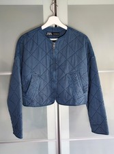 NWOT Zara quilted denim look