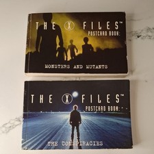 The X Files Postcard Books x2 - The Conspiracies & Monsters And Mutants 1996 