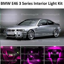 PINK PURPLE PREMIUM BMW E46 3 SERIES SALOON COUPE LED INTERIOR UPGRADE KIT SET