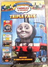 Thomas & Friends Triple Pack Dvds. Includes 18 Thrilling Episodes Sealed New. 