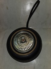 Vintage 50s/60s Japan 6 Transistor AM Tire Shape Radio,Tri-Bar Spinner,Whitewall