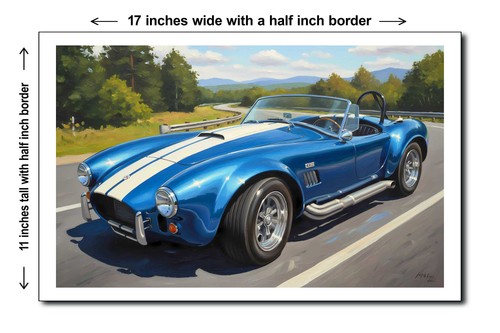 1966 shelby cobra 11x17 - cobra,