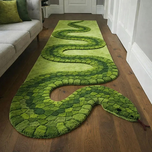 Handmade snake rug tufted - handmade,