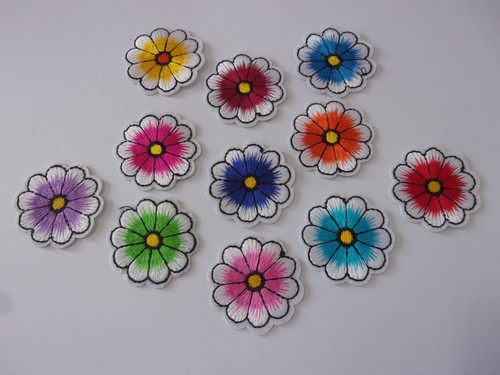 Flower iron sew on - flower,
