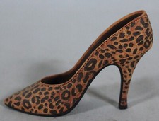 RARE 1999 WILLITTS DESIGN JUST THE RIGHT SHOE "LEOPARD STILETTO" ITEM #25017 NEW