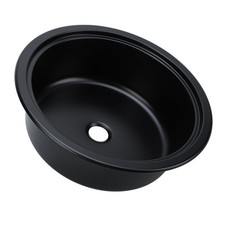 Ι 11.81 X 4.72in Stainless Steel Round Sink Rustproof Easy-Maintain Bathroom