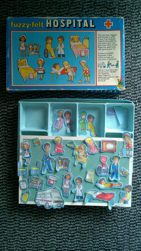 Vintage fuzzy felt hospital - vintage,