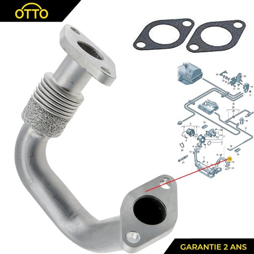 Egr valve pipe for caddy - egr, iii